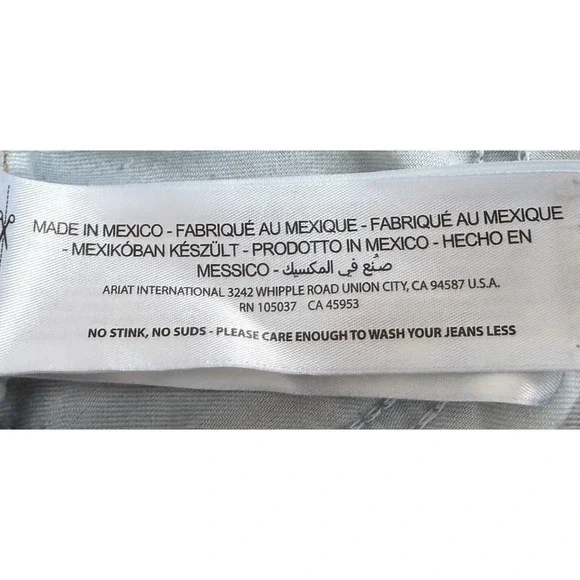 Ariat Real Rosa Bootcut Women's Jeans Sz 33 S Lita Med Wash Western Whisker - Picture 10 of 11